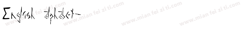 English alphabet字体转换
